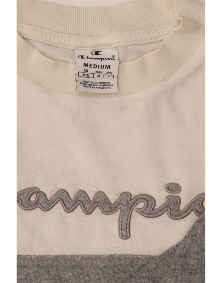 Damska bluza z grafiką Champion UK 14 w kolorze średniobiałym