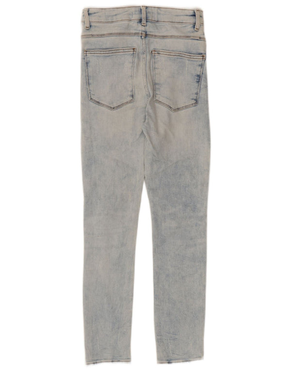 Damskie dżinsy rurki Zara w trudnej sytuacji EU 36 XS W26 L27 Niebieskie