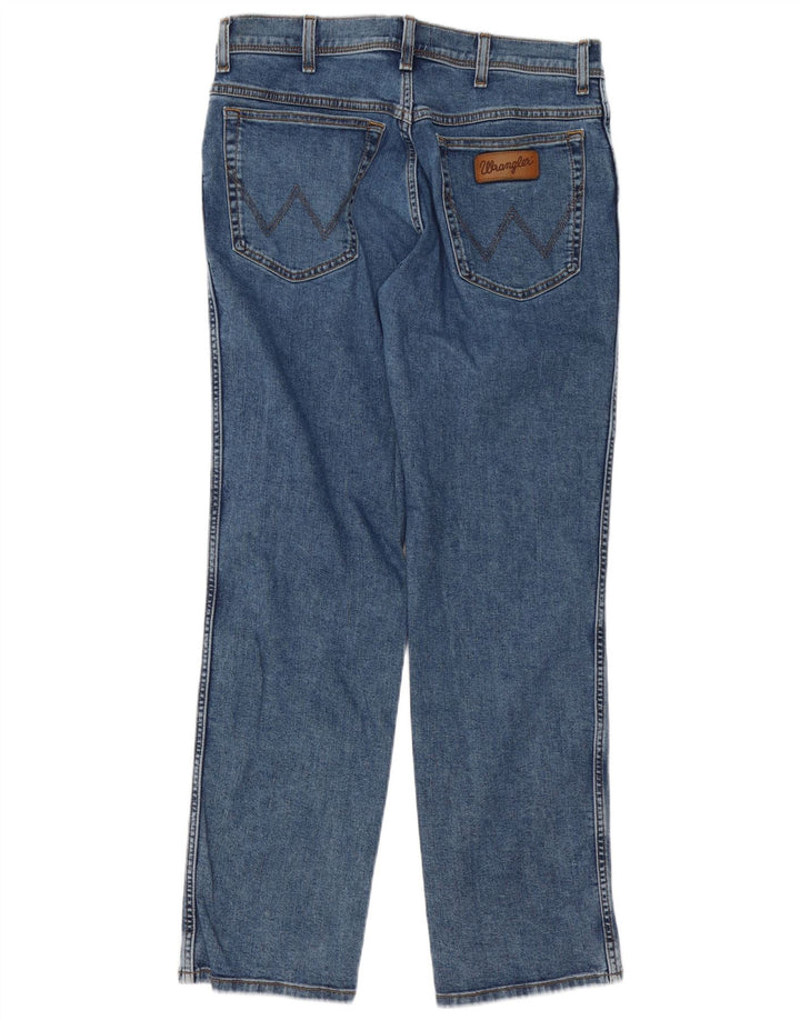 Męskie jeansy Wrangler Texas Straight W34 L32 Niebieskie, bawełniane