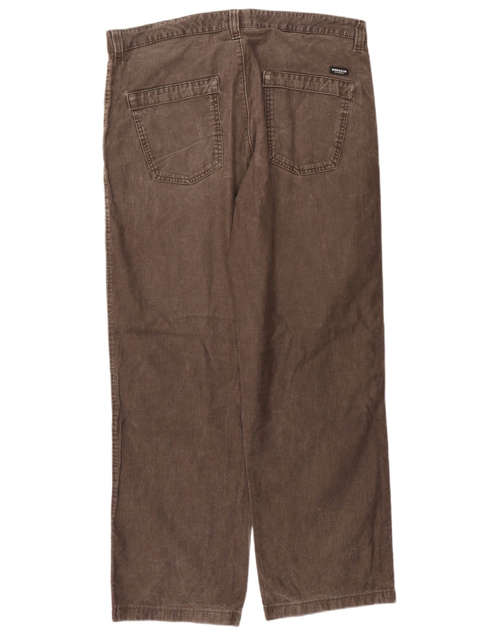 Męskie spodnie chino o regularnym kroju Dockers W36 L31 brązowe