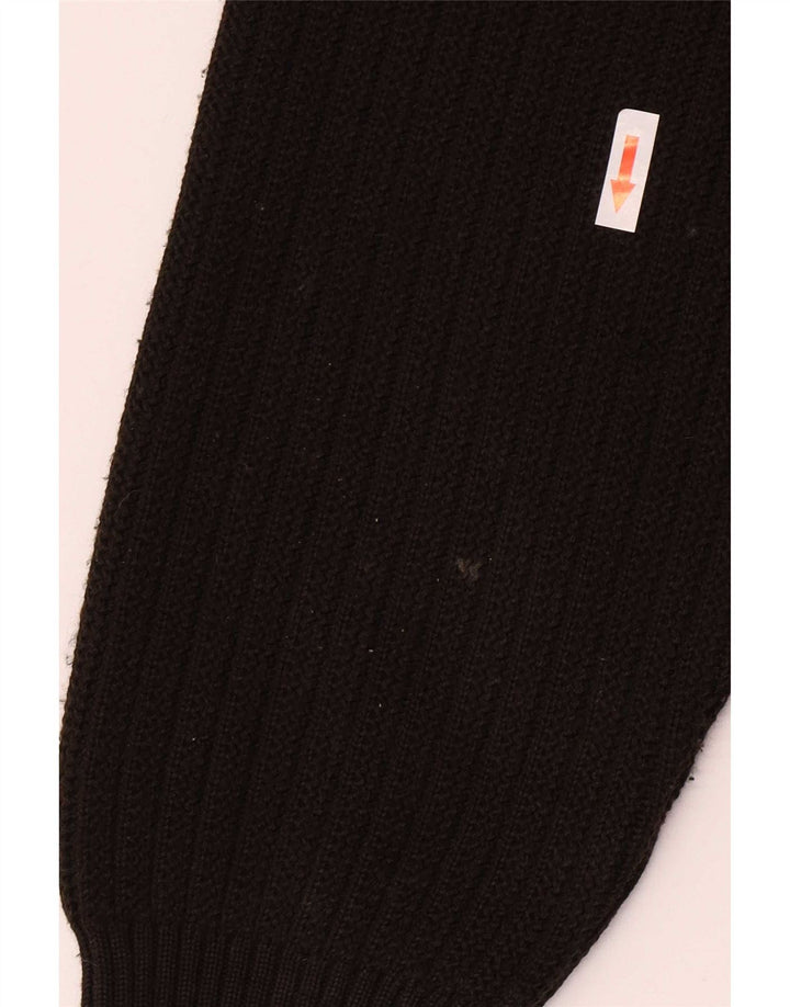 Męski zamszowy sweter Malagrida, duży, brązowy, skórzany