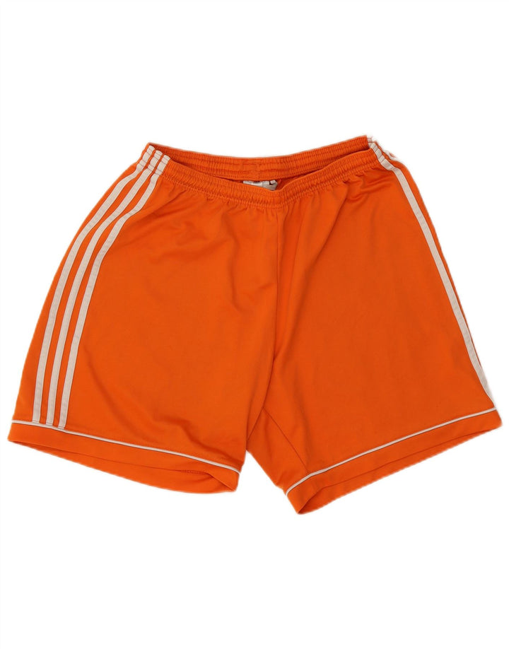 Męskie spodenki sportowe Adidas Climalite, duże, pomarańczowe, poliestrowe
