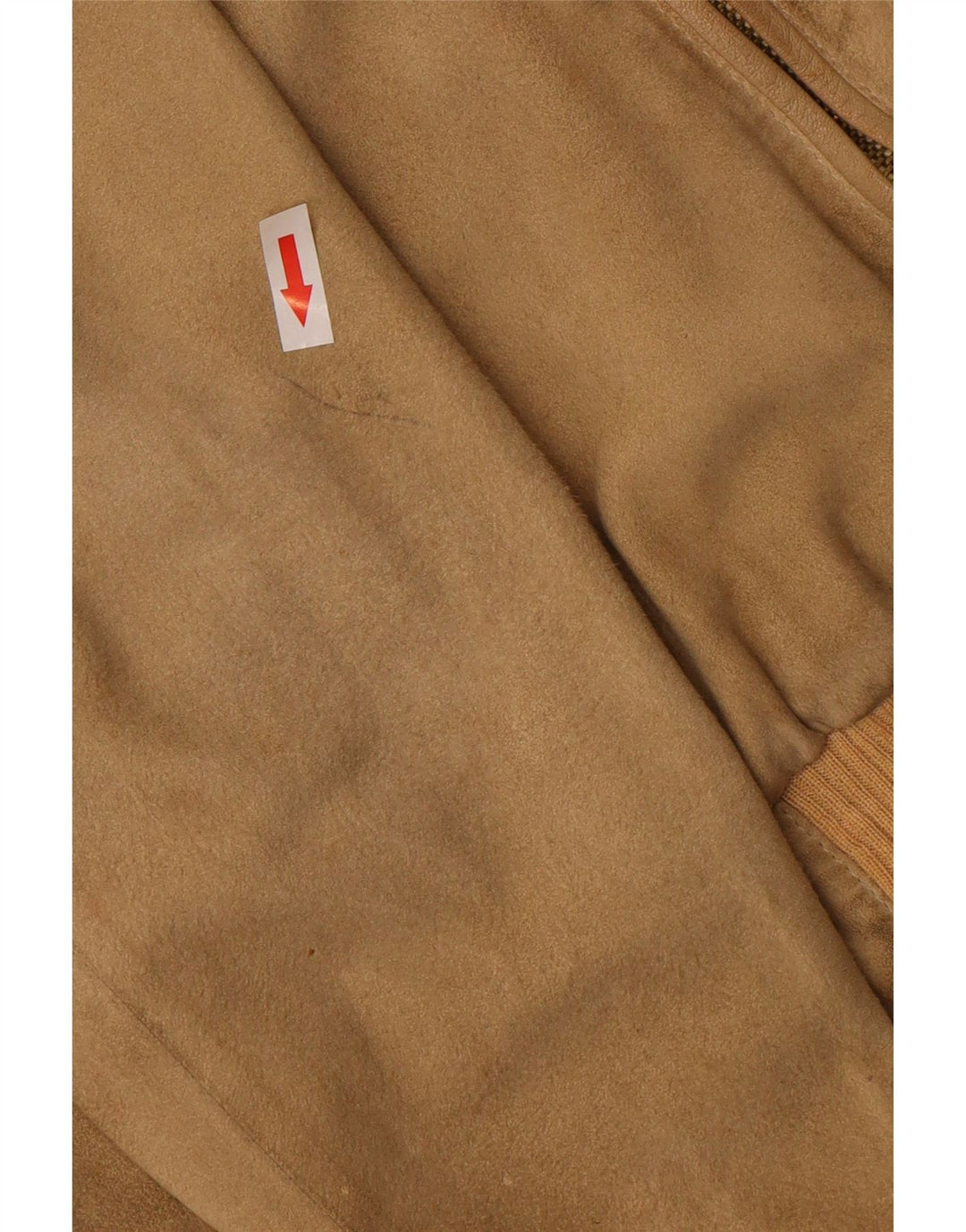 Męska zamszowa kurtka bomber w stylu vintage IT 52 XL, brązowa bawełna