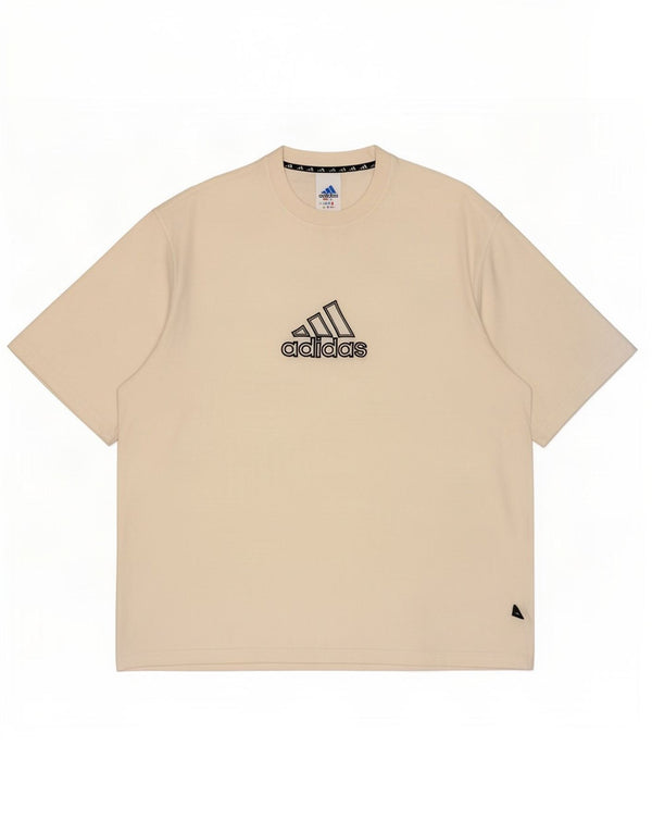 Męska koszulka graficzna Adidas Top UK 48/50 XL Biała bawełna