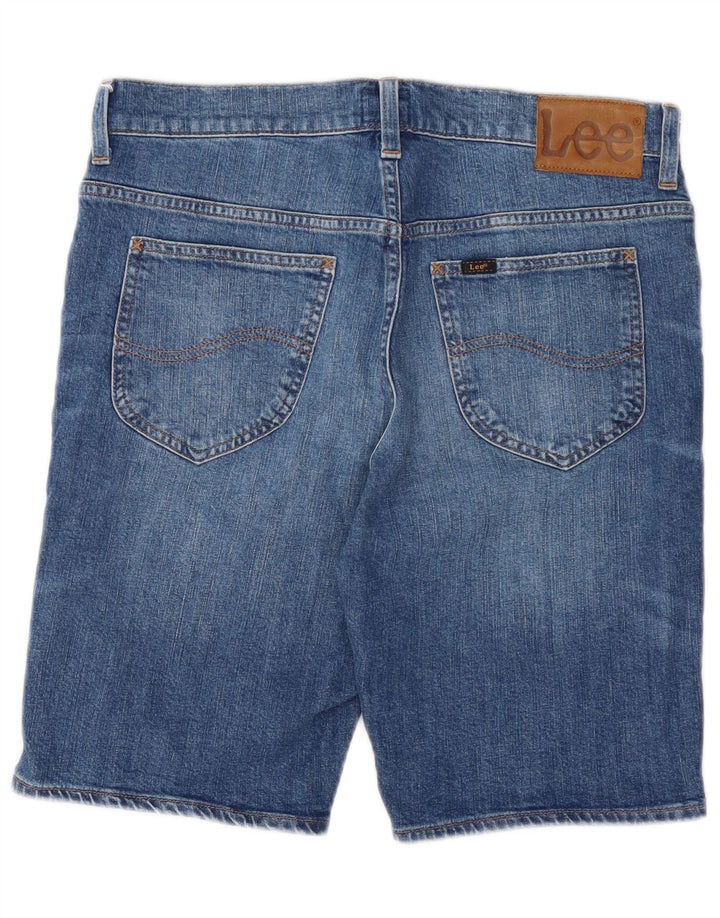 Damskie spodenki jeansowe Lee Rider w trudnej sytuacji W31 Średnioniebieskie, bawełniane