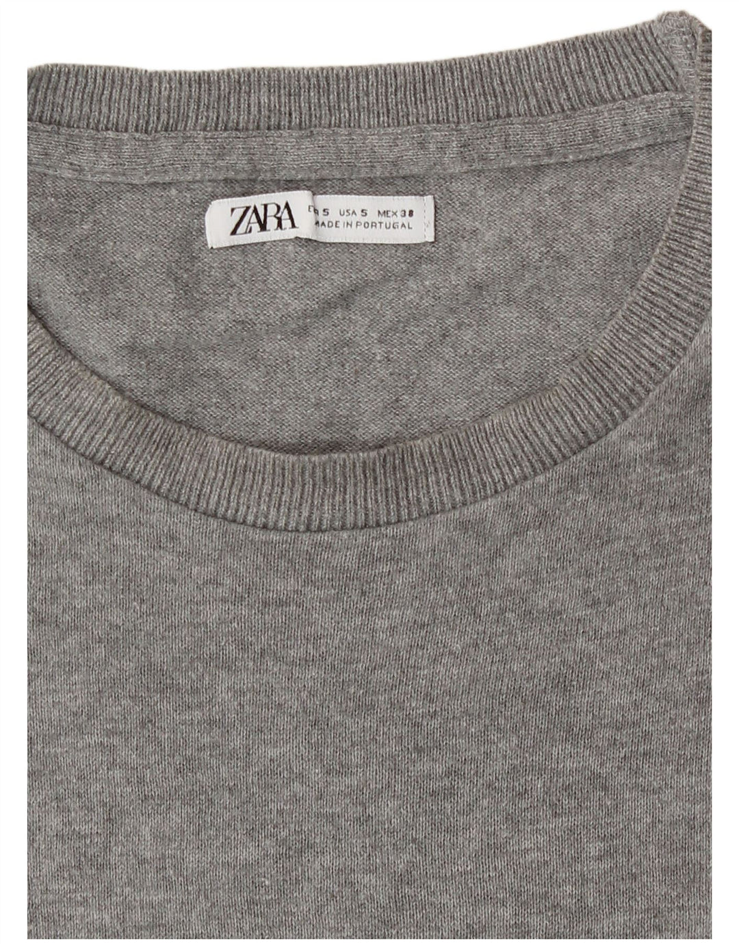 Męski T-shirt Zara, mały, szary