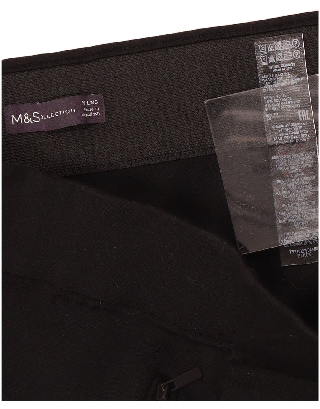 MARKS & SPENCER Damskie spodnie skinny casual UK 16 Large W34 L30 Black