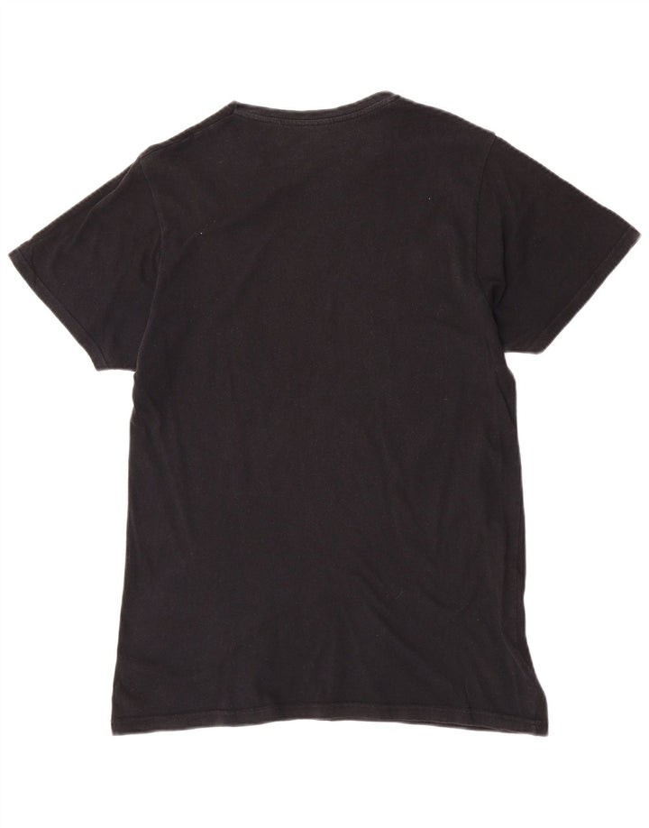 Męski T-shirt z grafiką Pull & Bear, średni czarny