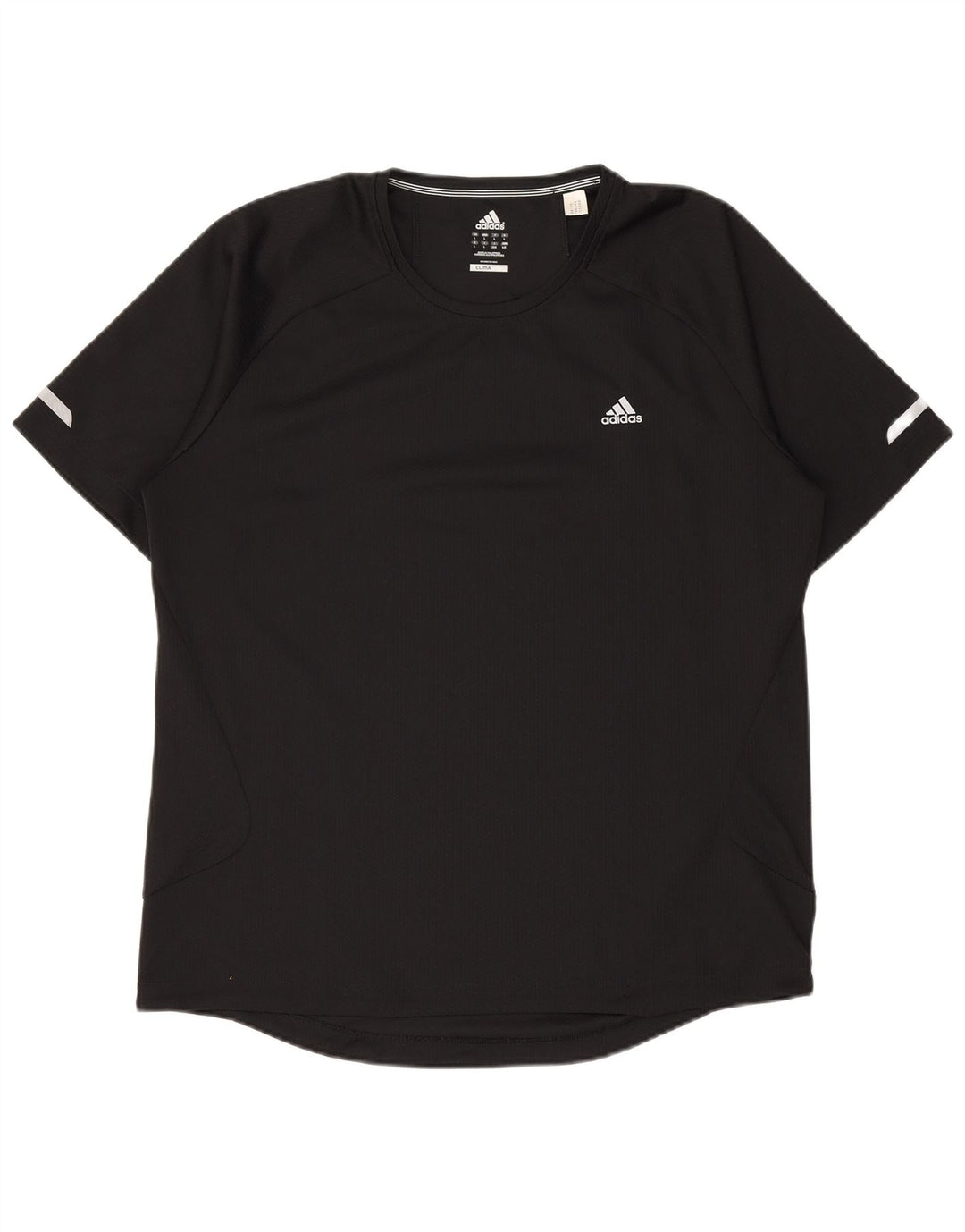 Męski T-shirt ADIDAS Climalite, duży, czarny, poliester