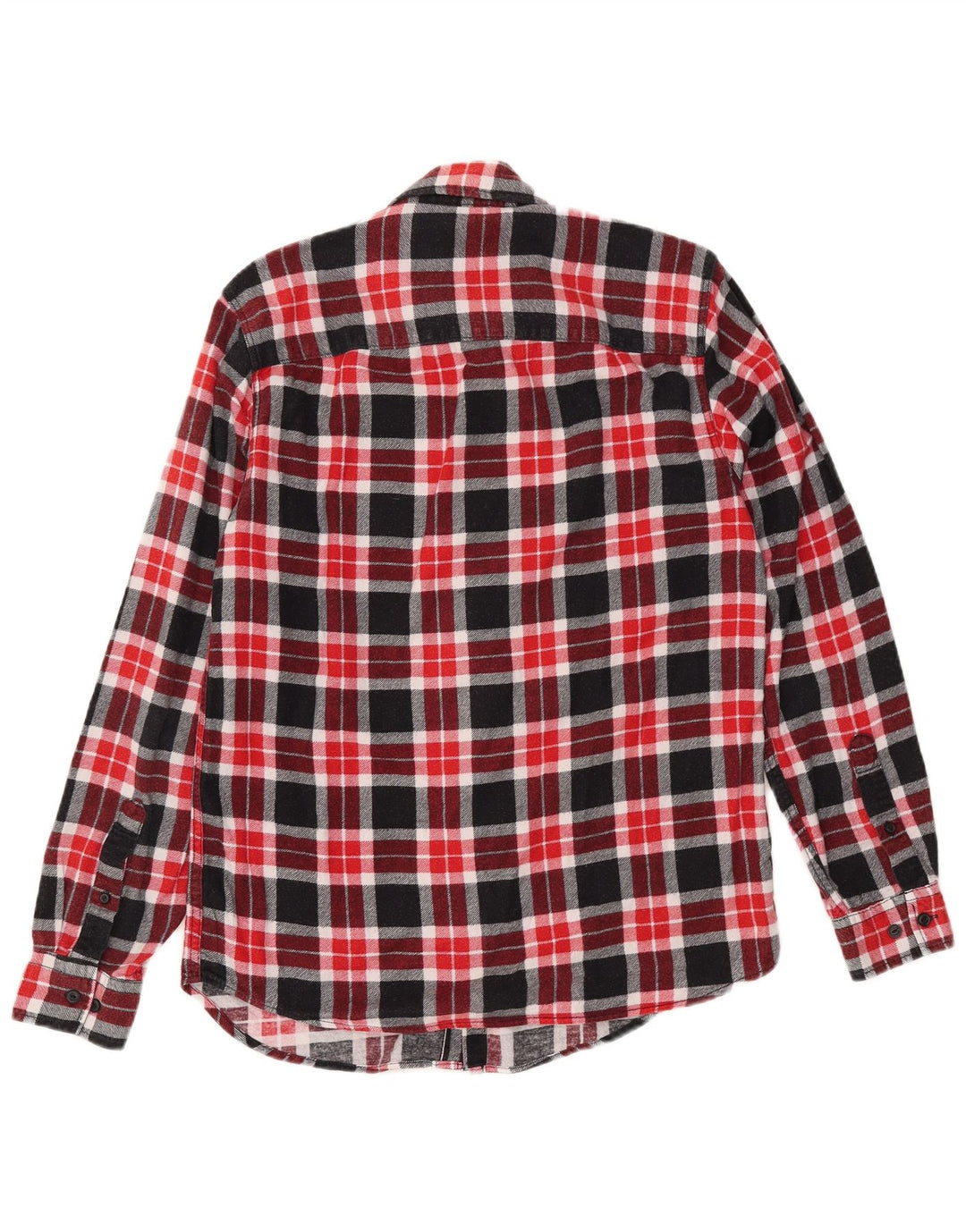 Męska koszula flanelowa JACK & JONES, bawełniana w średnią czerwoną kratkę