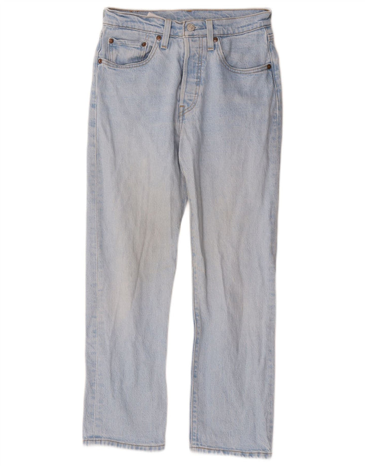 Damskie jeansy Levi's 501 Straight W26 L26 Niebieskie bawełniane