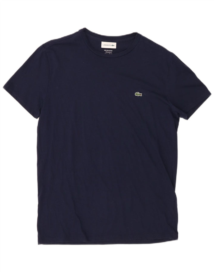 T-shirt męski Lacoste o regularnym kroju, rozmiar 4, średni granatowy, bawełniany