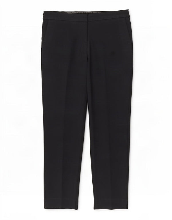 Spodnie damskie Zara Crop Slim Casual, duże W30 L26 Granatowa bawełna