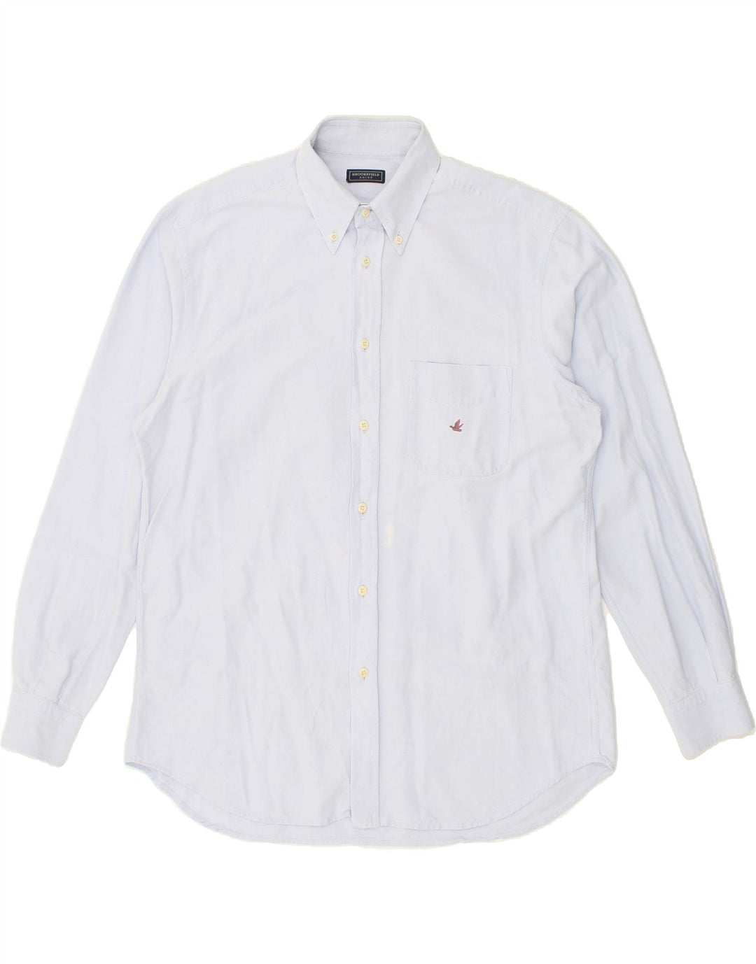 BROOKSFIELD Mens Shirt Size 43 Large Blue Cotton Vintage Brooksfield and Second-Hand Brooksfield from Messina Hembry 
