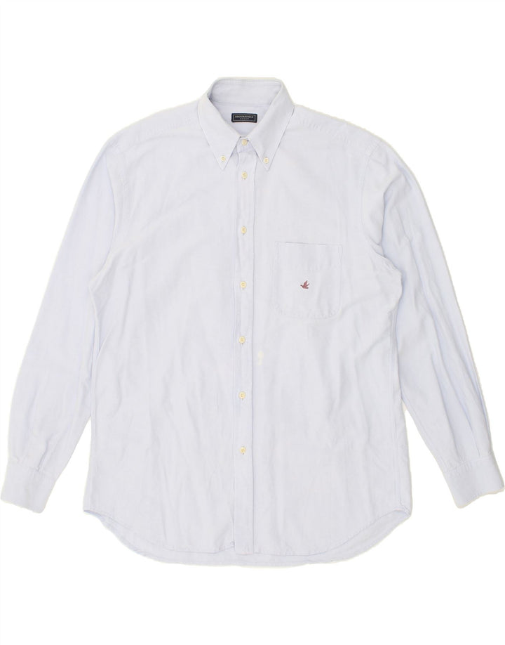 BROOKSFIELD Mens Shirt Size 43 Large Blue Cotton Vintage Brooksfield and Second-Hand Brooksfield from Messina Hembry 