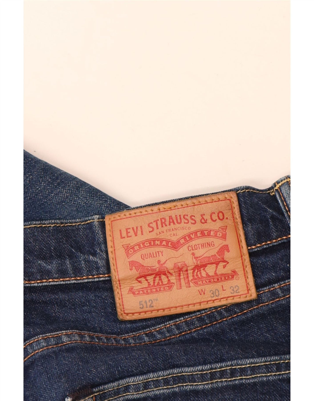 Męskie jeansy Levi's 512 Slim Tapered W30 L30 Niebieskie bawełniane