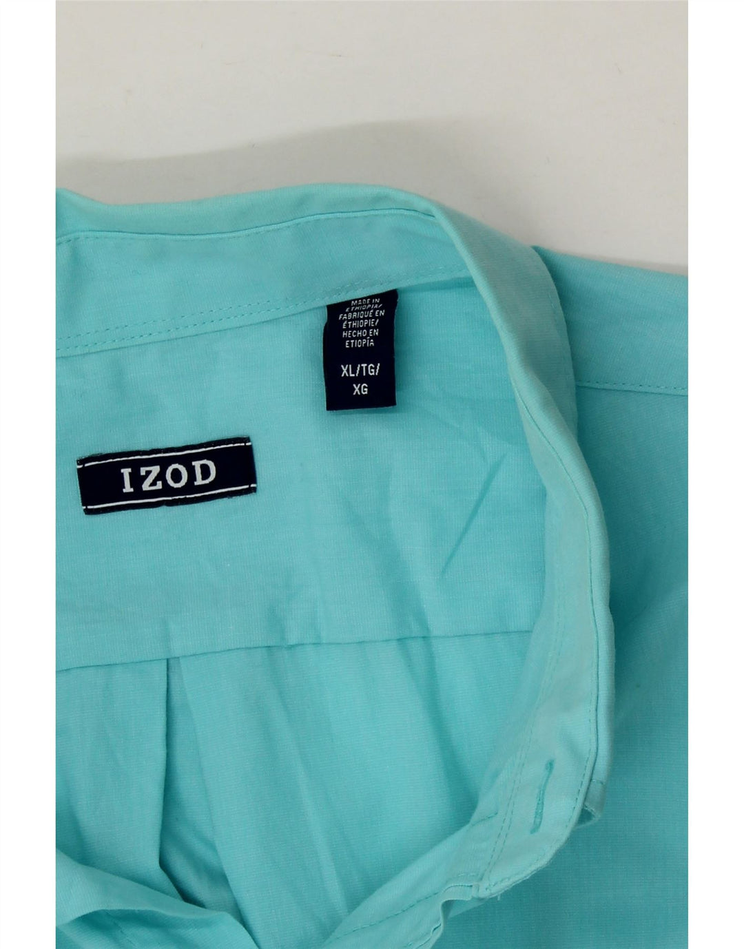 IZOD Mens Shirt XL Blue Cotton Vintage Izod and Second-Hand Izod from Messina Hembry 
