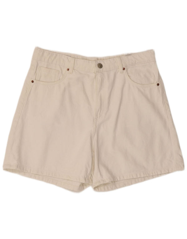 Damskie spodenki jeansowe Zara EU 44 XL W34 Biała bawełna