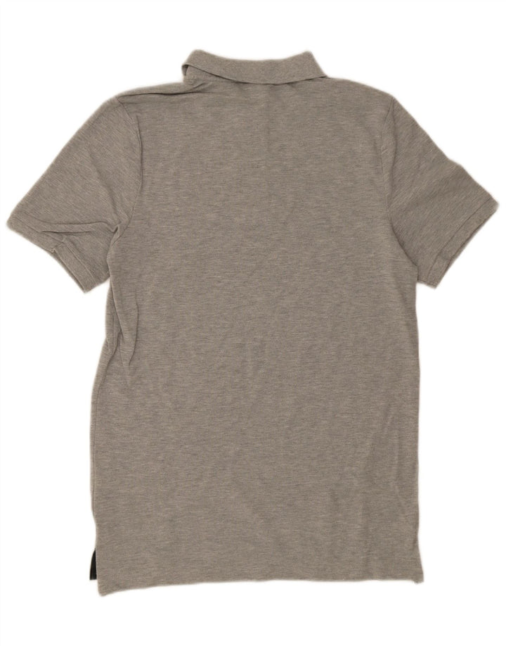 Męska koszulka polo Nike, mała, szara, bawełniana w plamki