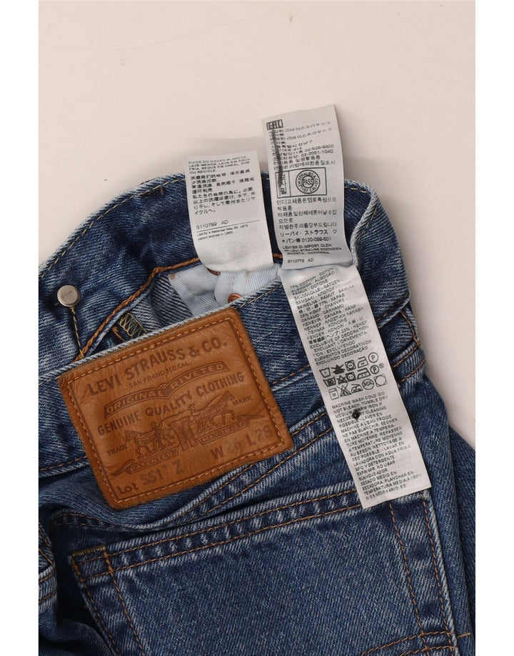 Męskie jeansy Levi's 551 Straight W26 L28 Niebieskie bawełniane