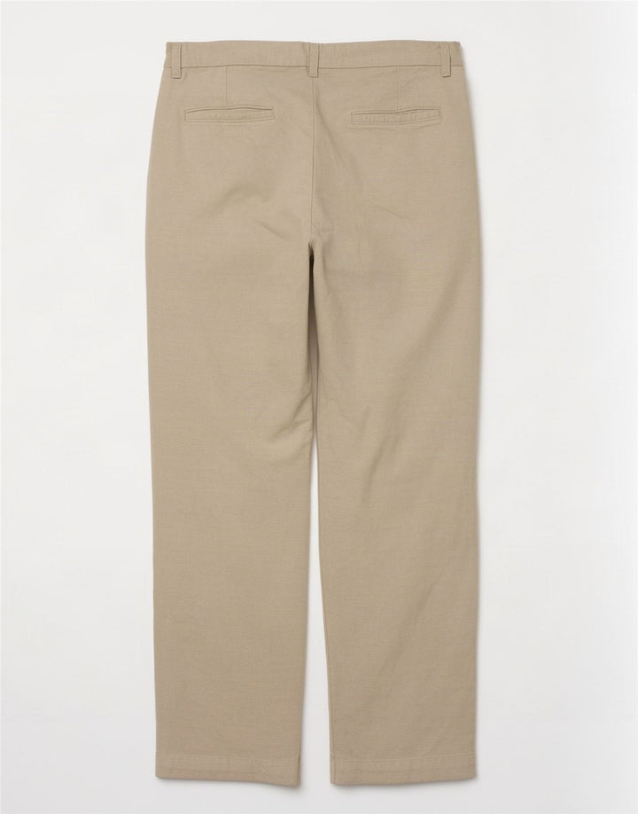 Męskie proste spodnie chino w stylu vintage W32 L30 beżowe