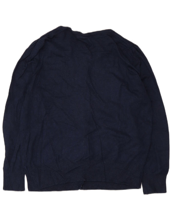 Marks & Spencer Damski sweter kardigan UK 18 XL Granatowa wiskoza