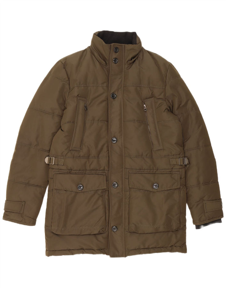 Męska ocieplana kurtka Zara UK 38, średni khaki