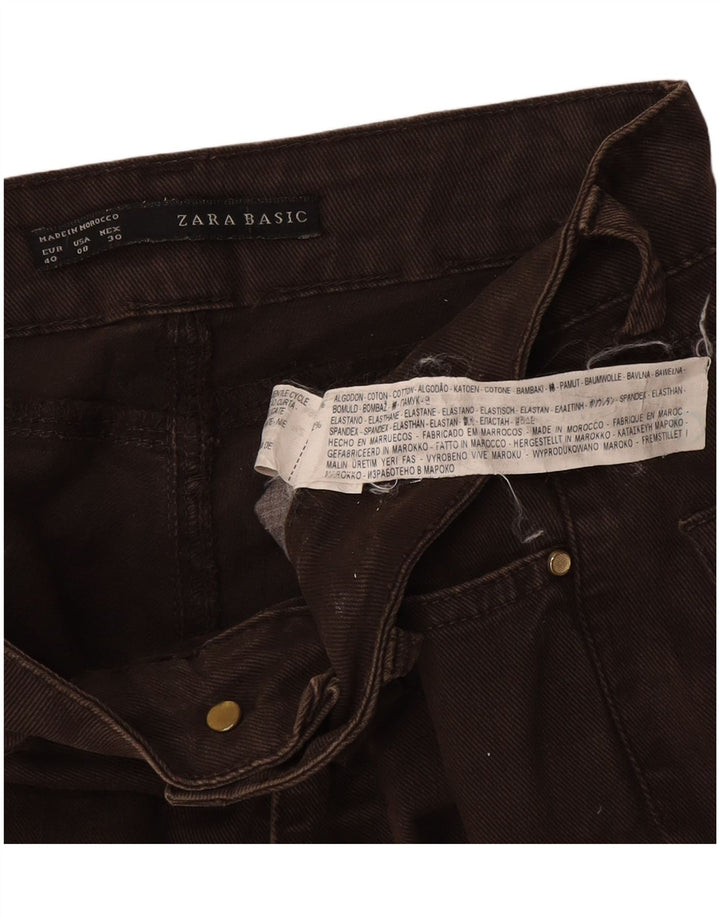 Męskie jeansy slim fit Zara EU 40 Medium W30 L28 Brązowa bawełna