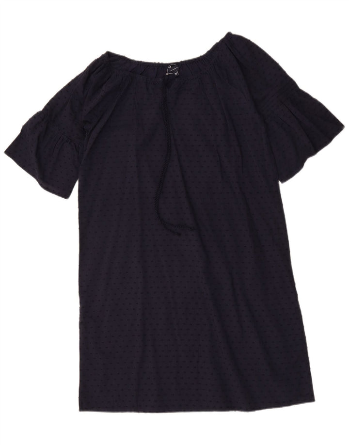 Crew Clothing Damska sukienka typu shift UK 12 Średni granatowy w cętki