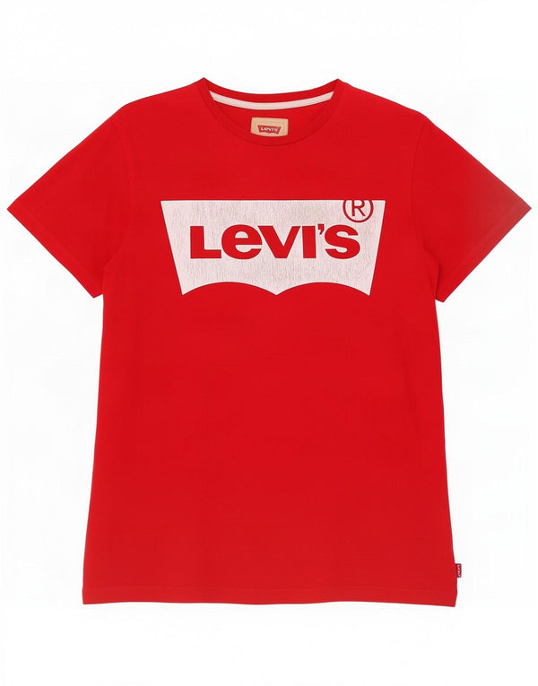 Chłopięcy T-shirt z grafiką Levi's, 15-16 lat, czerwony