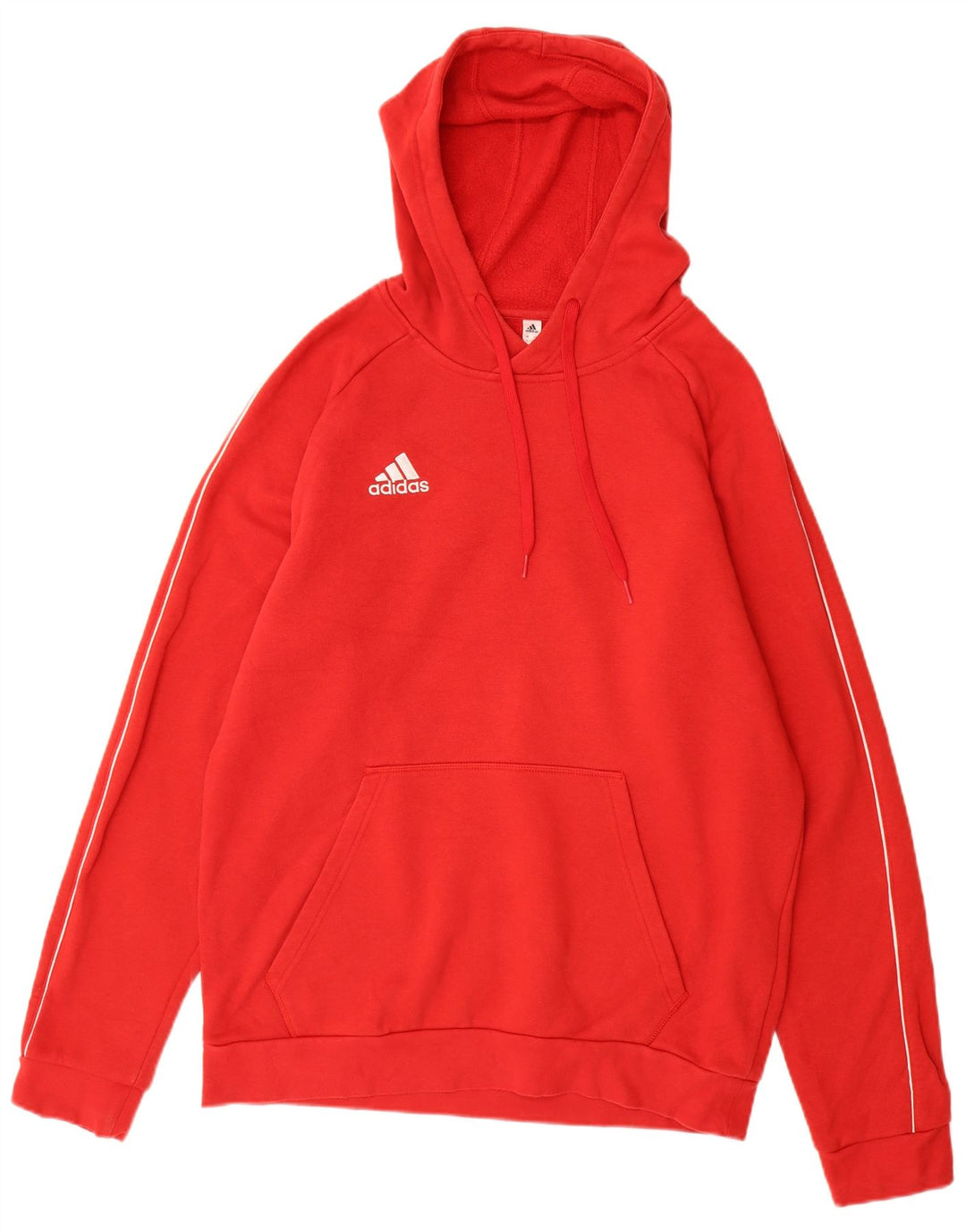 Męski sweter z kapturem ADIDAS, duży, czerwony, bawełniany