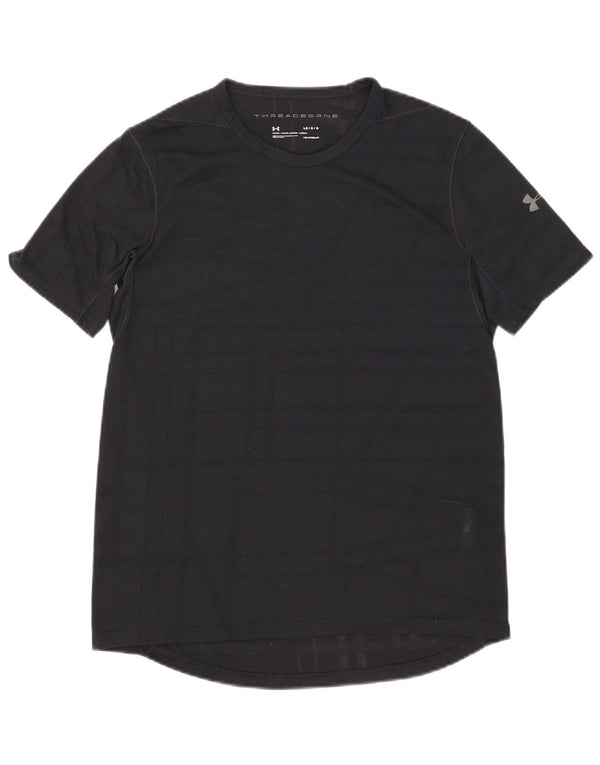 Męski t-shirt Under Armour Heat Gear, duży, czarny, geometryczny poliester
