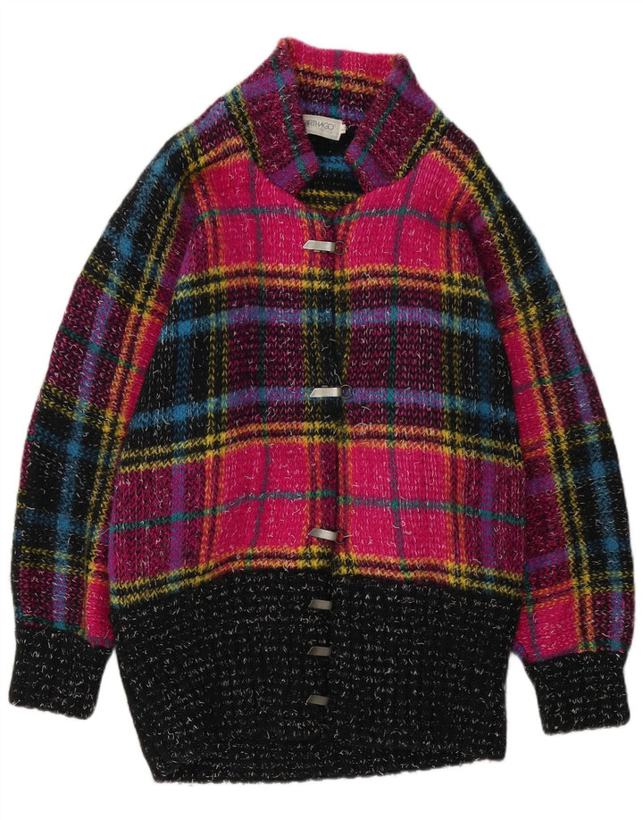 Sweter damski Carthago Longline Cardigan UK 16, duża, wielobarwna krata