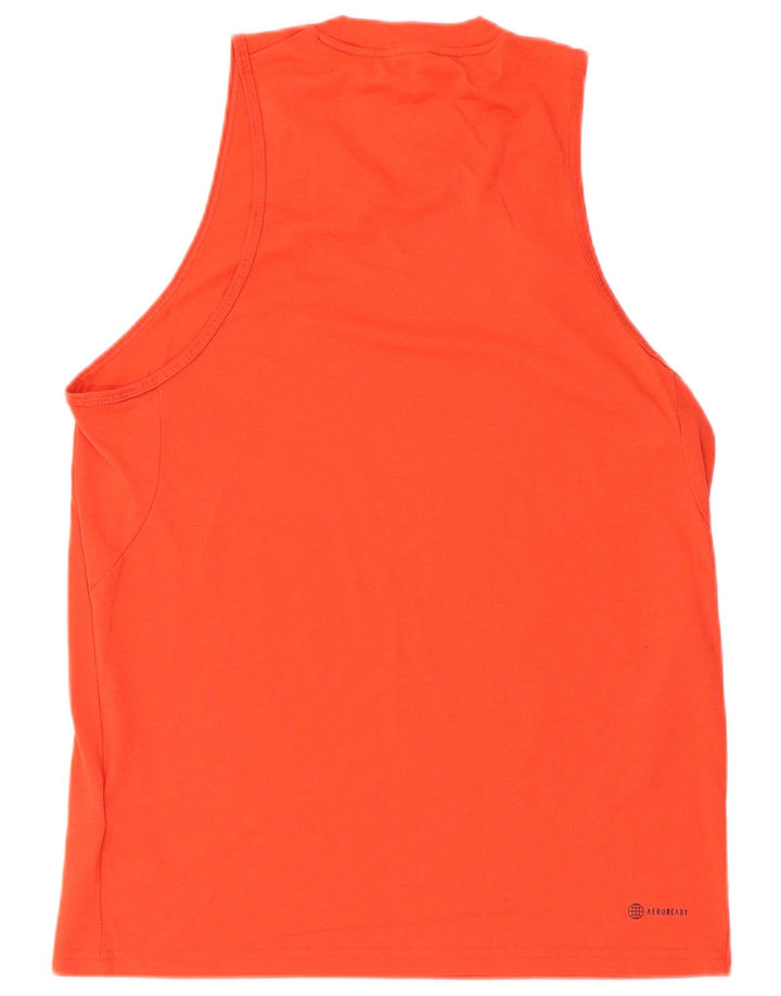 Męska kamizelka Adidas Aeroready Top, średni pomarańczowy poliester