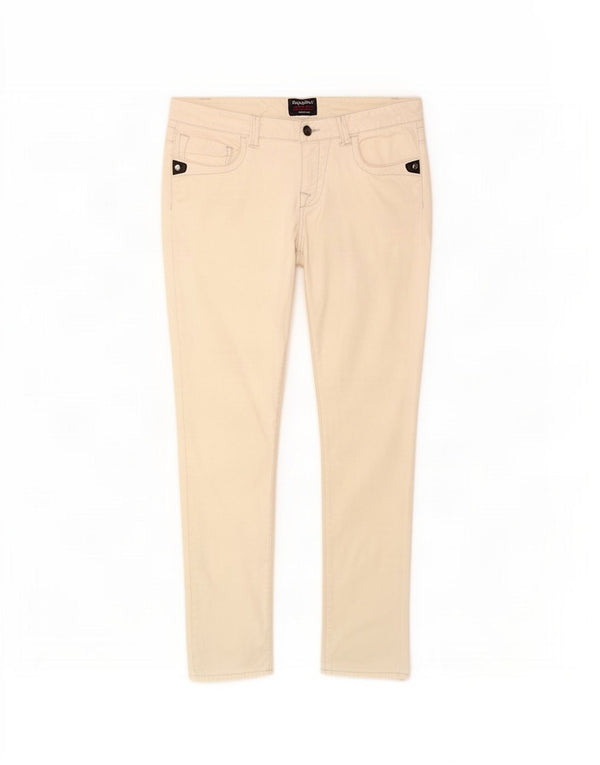 Spodnie damskie Refrigiwear Slim Casual W32 L27 Biała bawełna