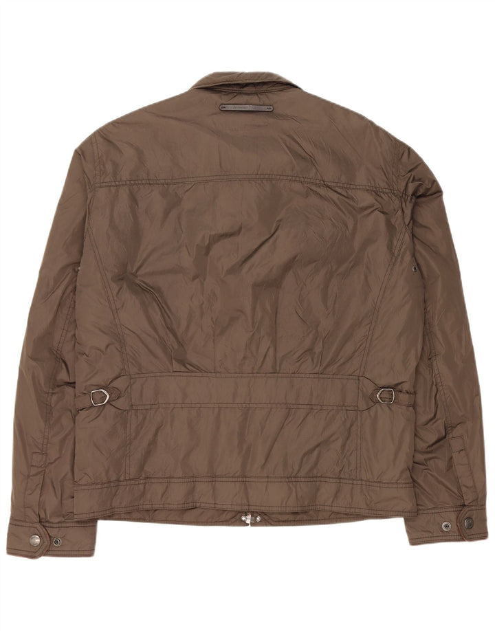 Męska kurtka bomber Massimo Dutti UK 42 XL, brązowy nylon