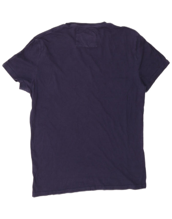 Męska koszulka z grafiką Jack Wills Top XS, granatowa, bawełniana