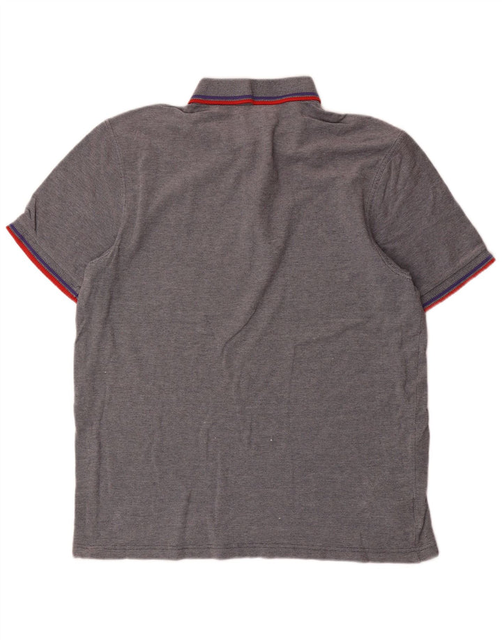 Męska koszulka polo Fred Perry, duża, szara, bawełniana w paski