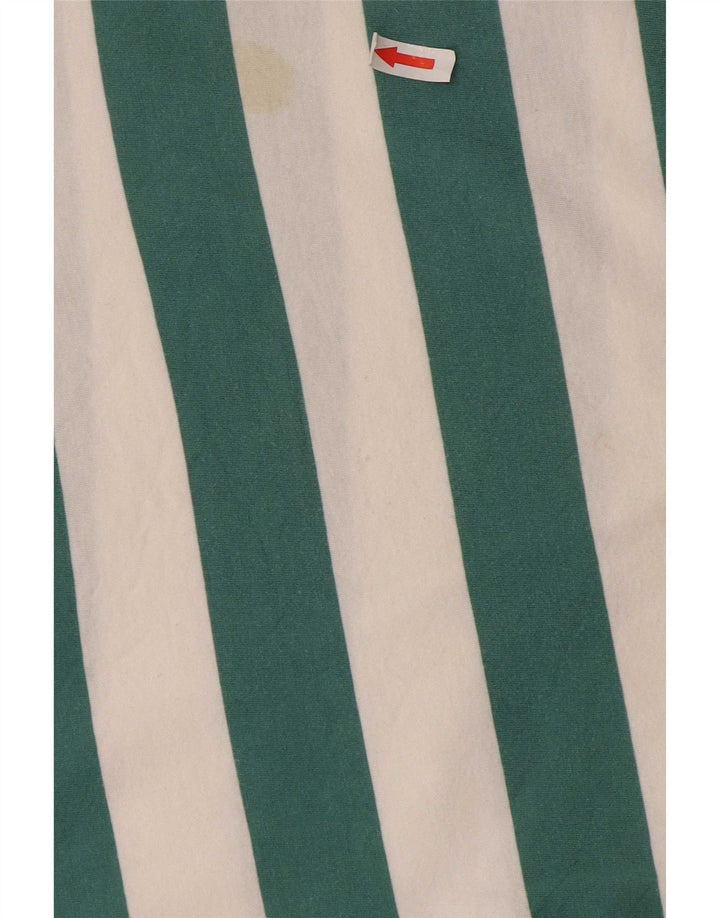 T-shirt męski J. Crew, duży, zielony, bawełniany w paski