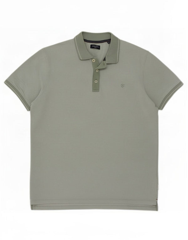 Męska koszulka polo Jack & Jones XL, zielona bawełna