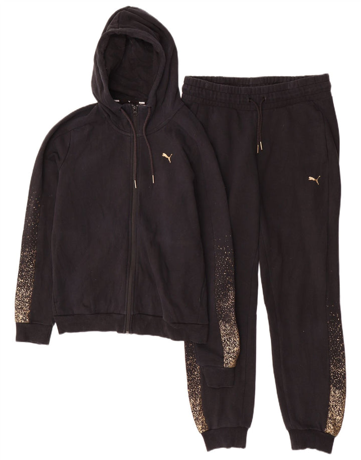 Damski dres z kapturem Puma UK 14, średni czarny w cętki