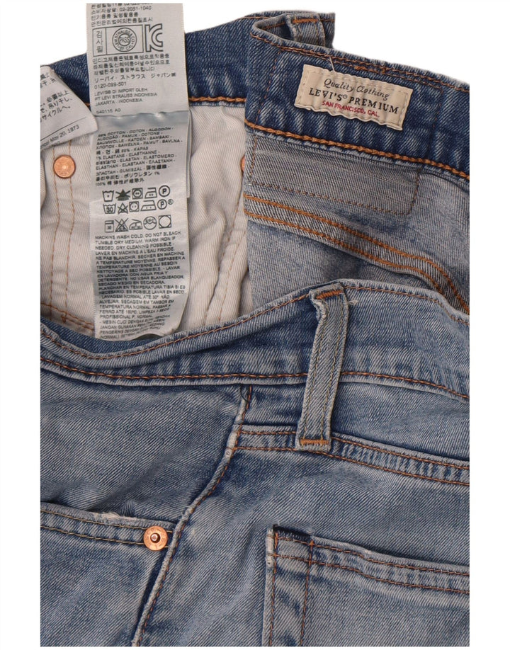 Męskie jeansy Levi's 511 Slim W32 L34 Niebieska bawełna