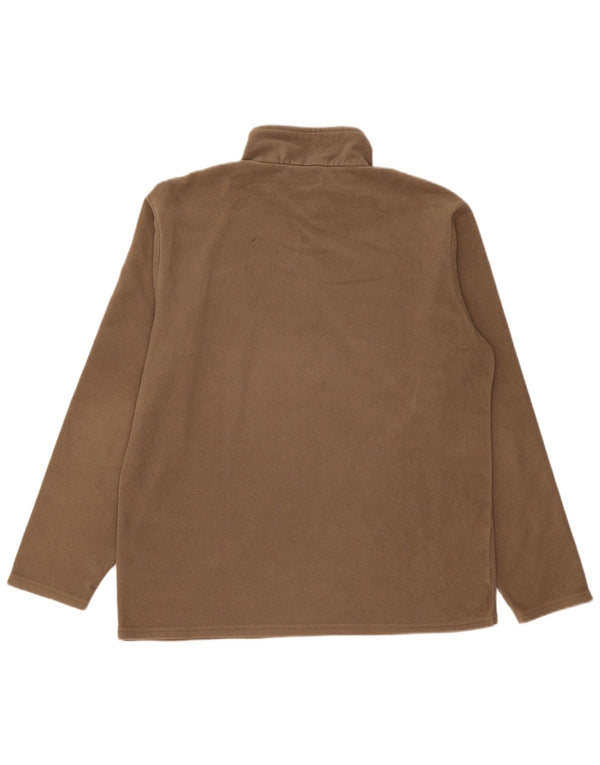 Atlas For Men Męski sweter polarowy z zamkiem błyskawicznym XL, brązowy