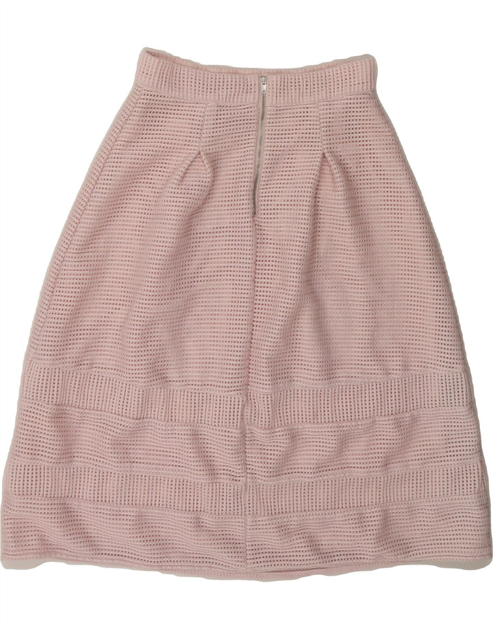 WAREHOUSE Womens A-Line Skirt UK 10 Small W26  Pink Polyester Vintage Warehouse and Second-Hand Warehouse from Messina Hembry 