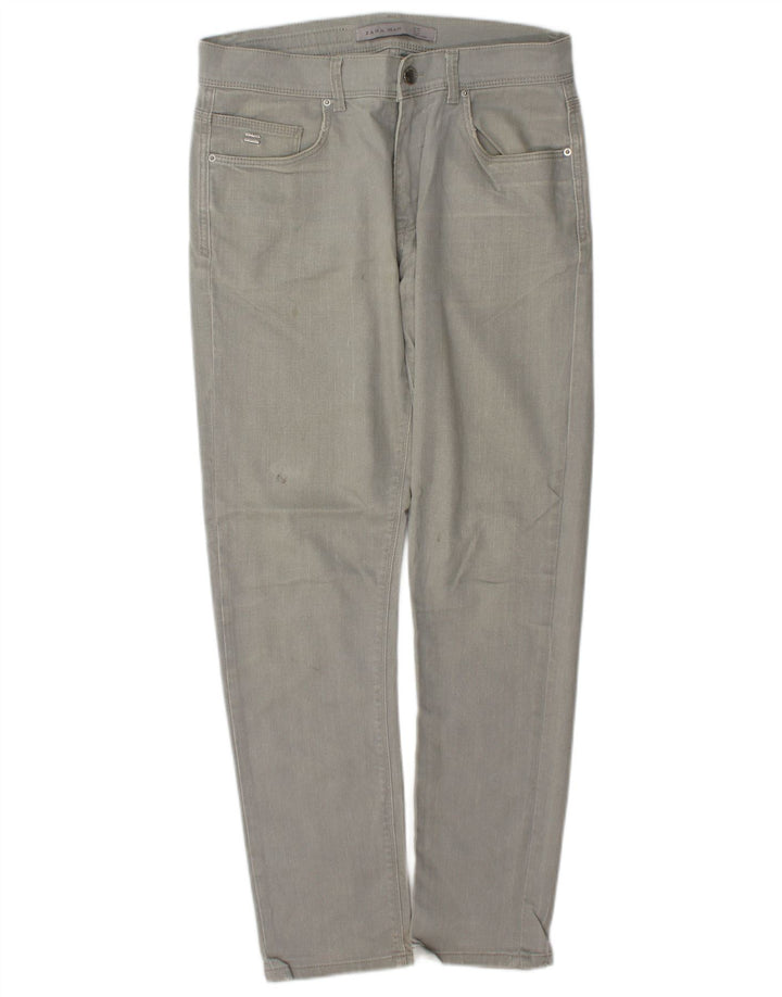 Męskie jeansy slim fit Zara EU 40 Medium W31 L30 Szara bawełna