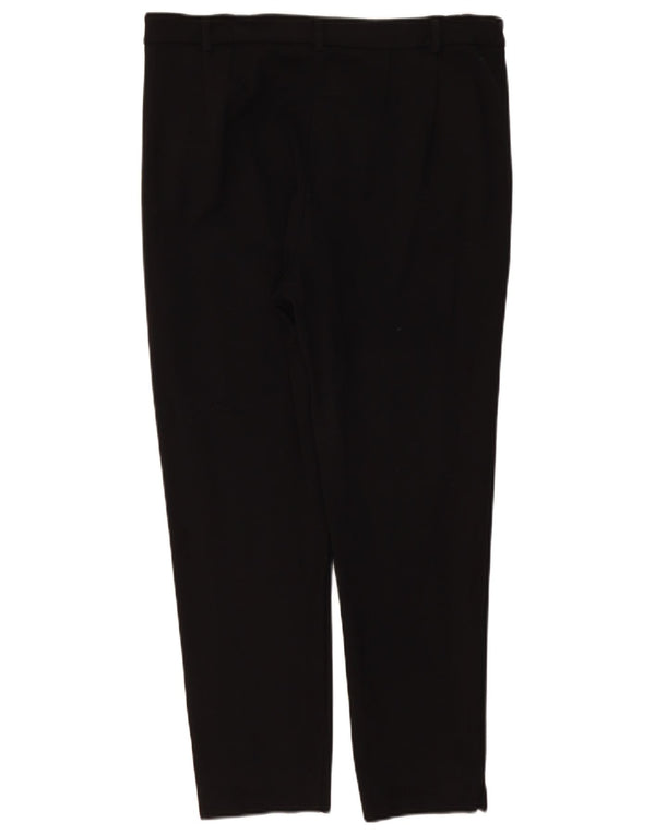 Marks & Spencer Damskie spodnie garniturowe z wysokim stanem UK 16, duże, W36 L27, czarne