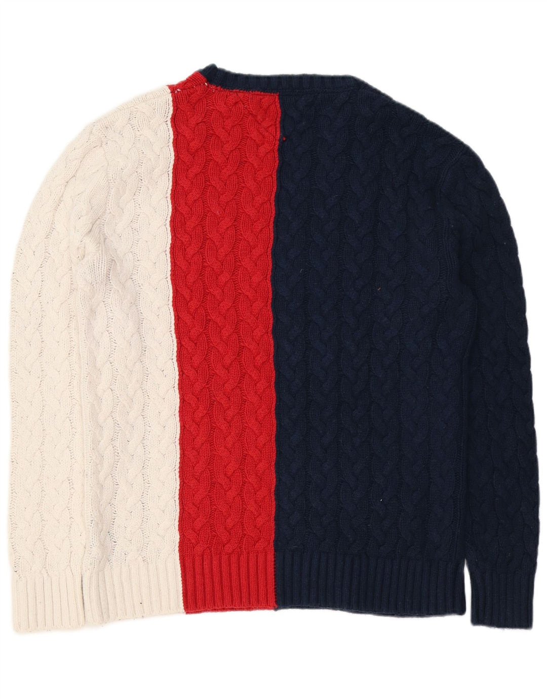 Męski sweter z dekoltem w łódkę Tommy Hilfiger, średni, wielokolorowy