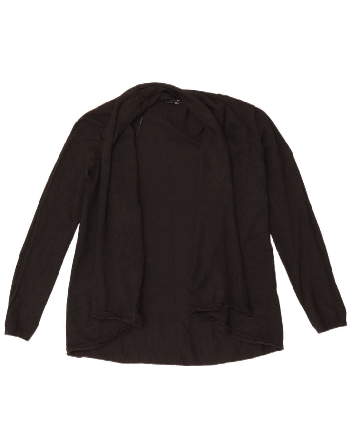 Sweter damski Zara z otwartym kardiganem UK 14, duży, czarny