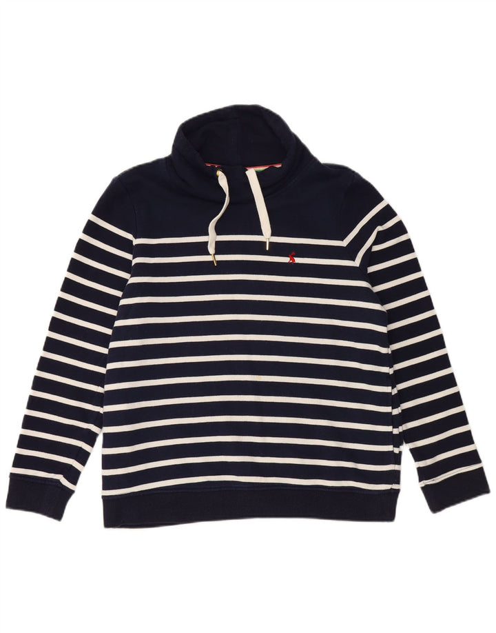 Damski sweter oversize JOULES UK 10 w małe granatowe paski