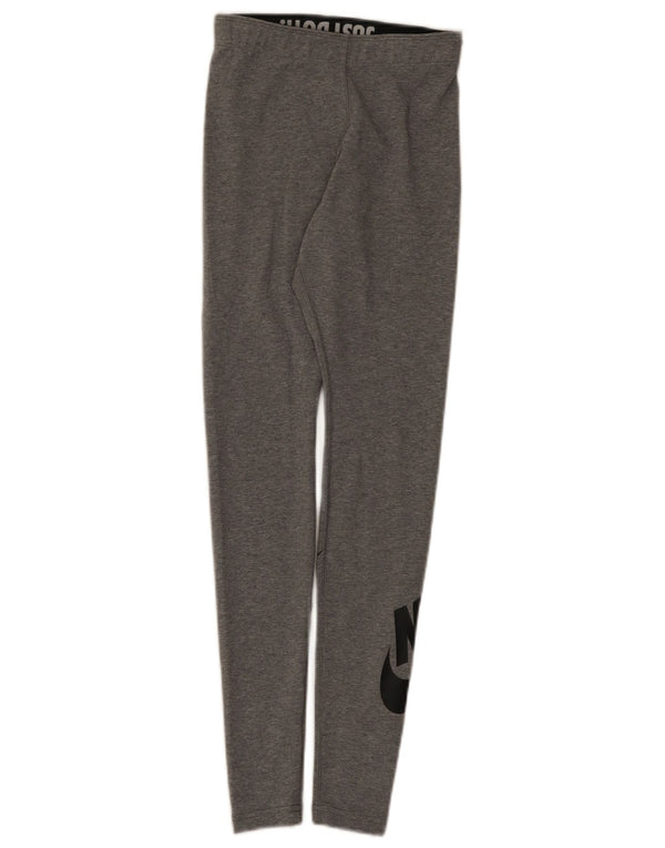 Damskie legginsy Nike Graphic UK 4 XS, szare